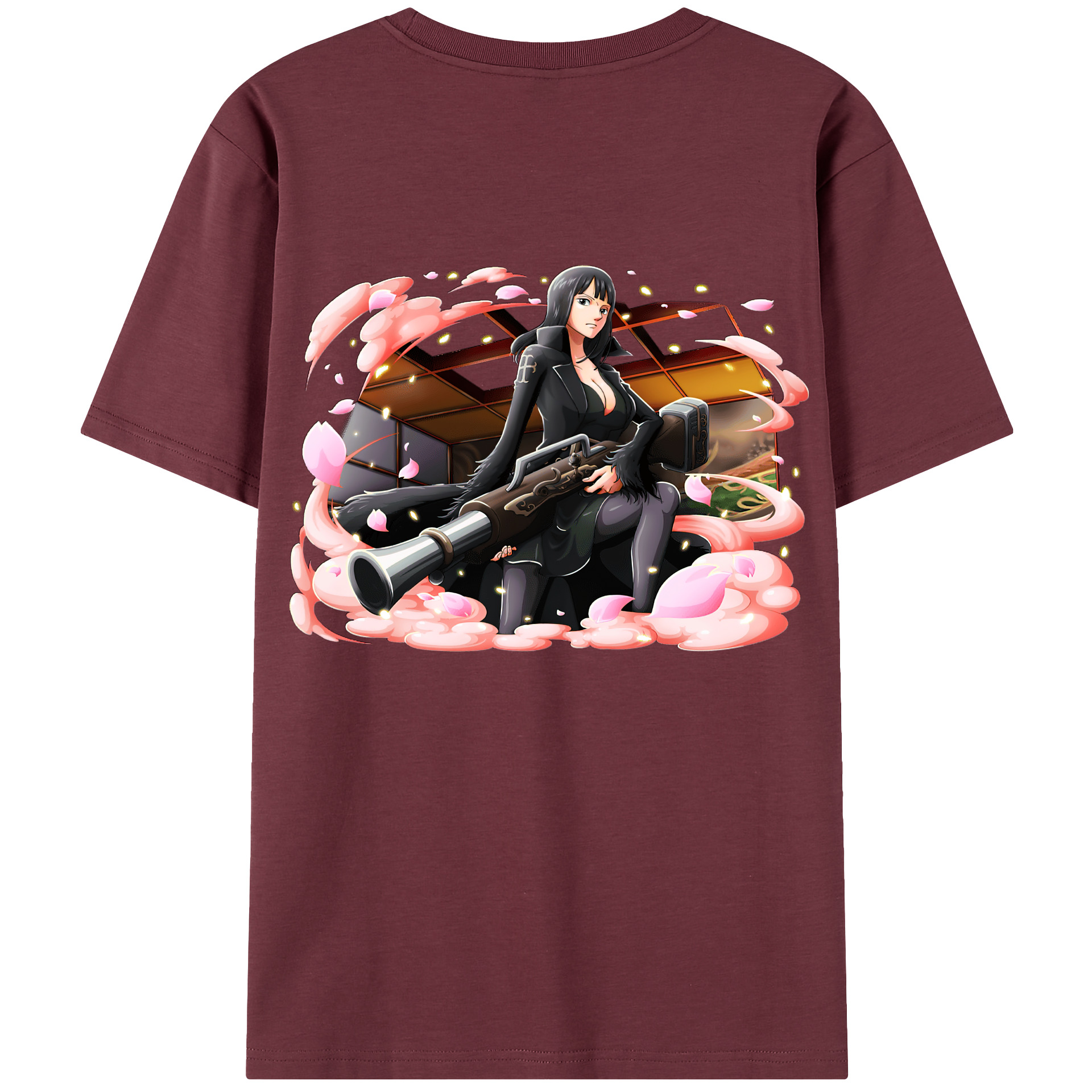 ワンピース ニコ・ロビン ONE PIECE Nico Robin 綿100％半袖Tシャツ（背面プリント）
